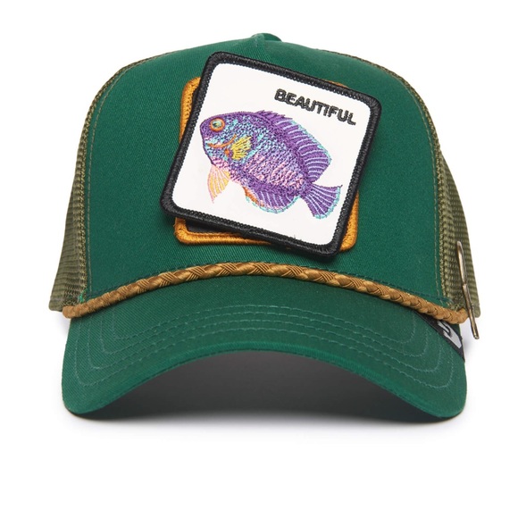 ⭐️NIB Limited Edition Goorin Brothers “Broken Camera” Cod Fish Trucker Hat - Picture 2 of 8